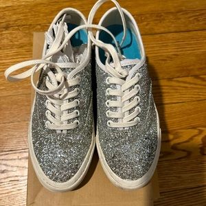 SeaVees for J Crew - silver glitter sneakers, women’s size 6.5. Very good shape!